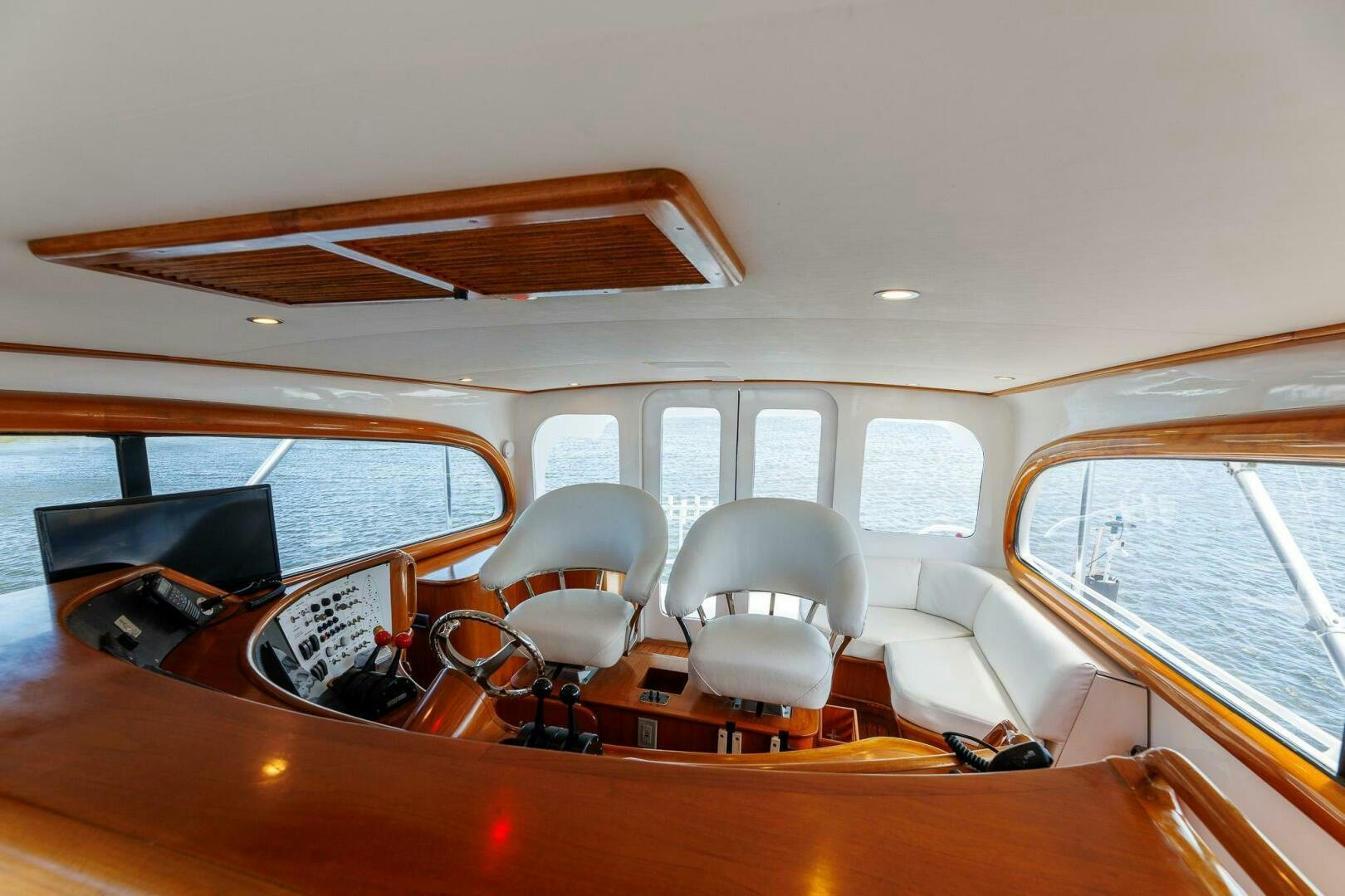 a room with chairs and a table aboard STRESS RELIEFF  Yacht for Sale