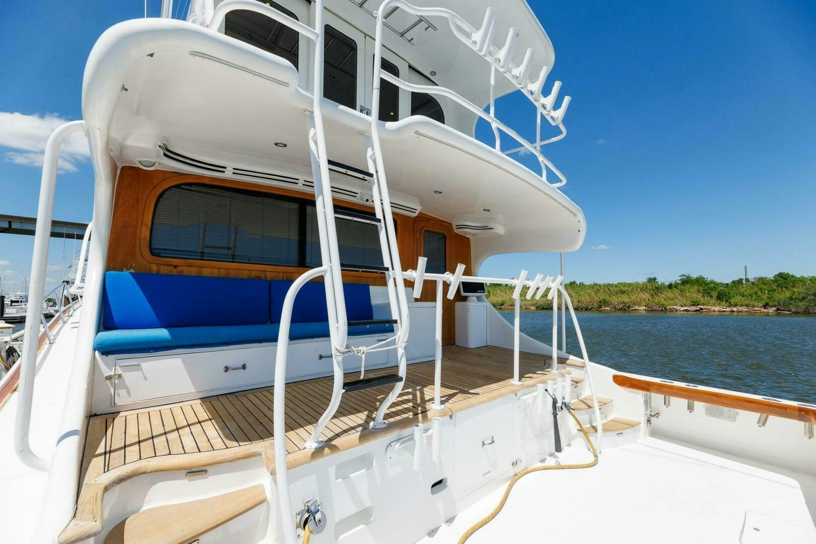 a boat on the water aboard STRESS RELIEFF  Yacht for Sale