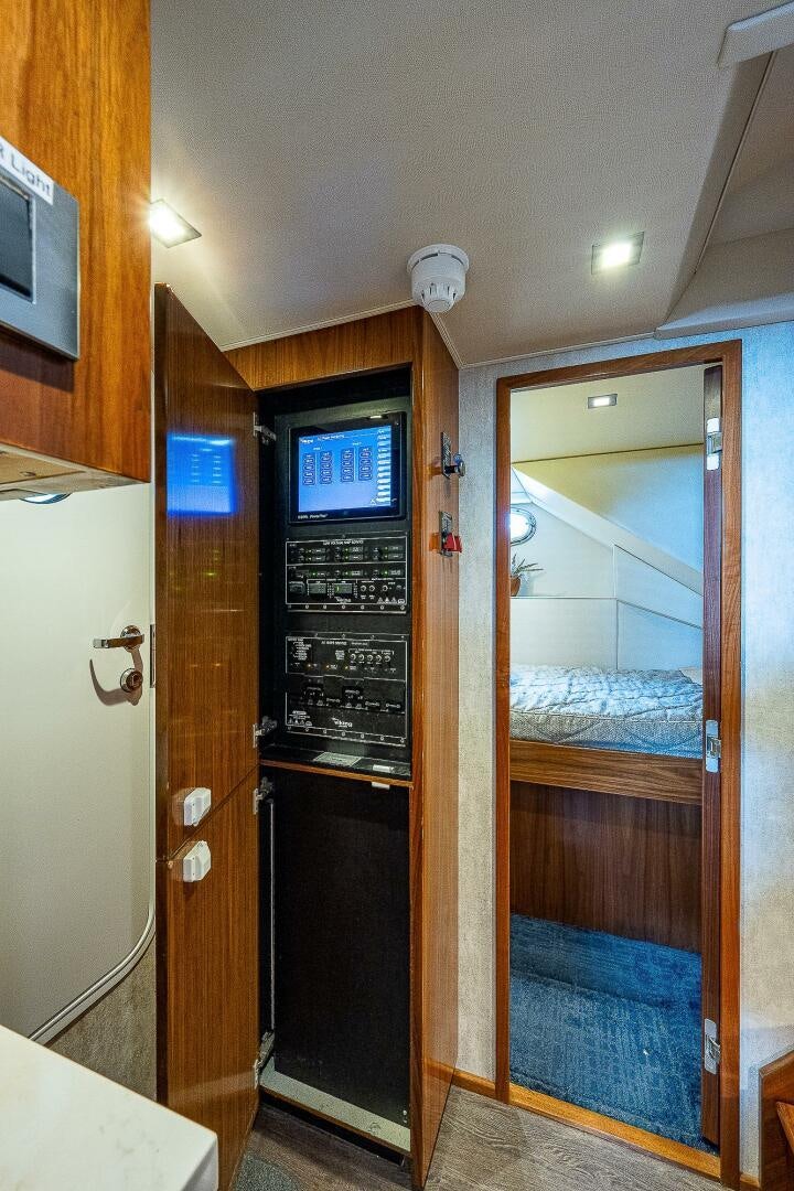 a kitchen with a large oven aboard 75 TRADE Yacht for Sale