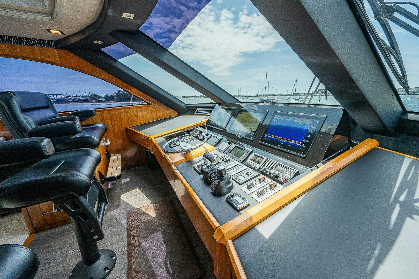 inside of a plane aboard 75 TRADE Yacht for Sale