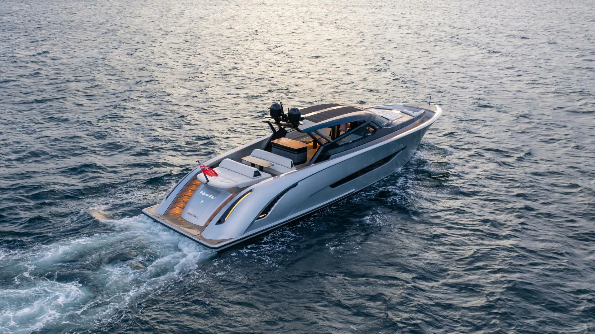 a boat in the water aboard FELLOWSHIP II Yacht for Sale