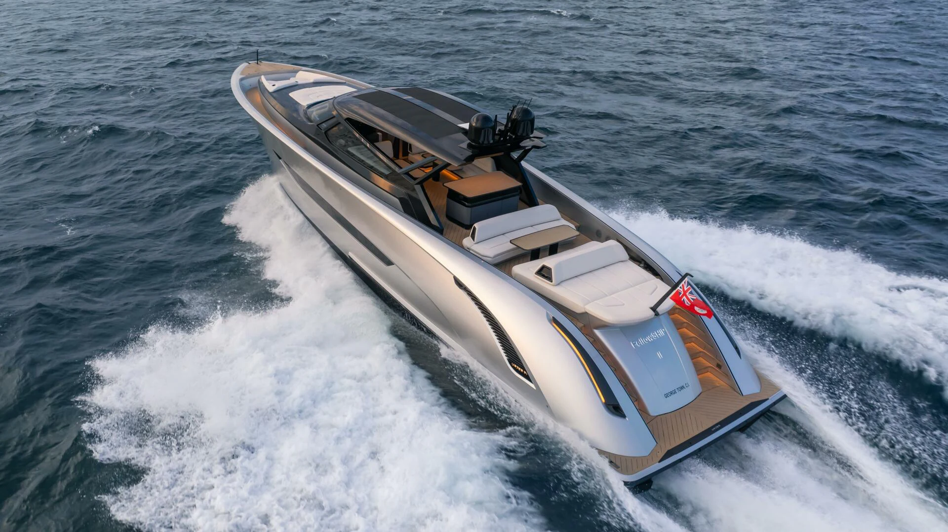 a boat on the water aboard FELLOWSHIP II Yacht for Sale