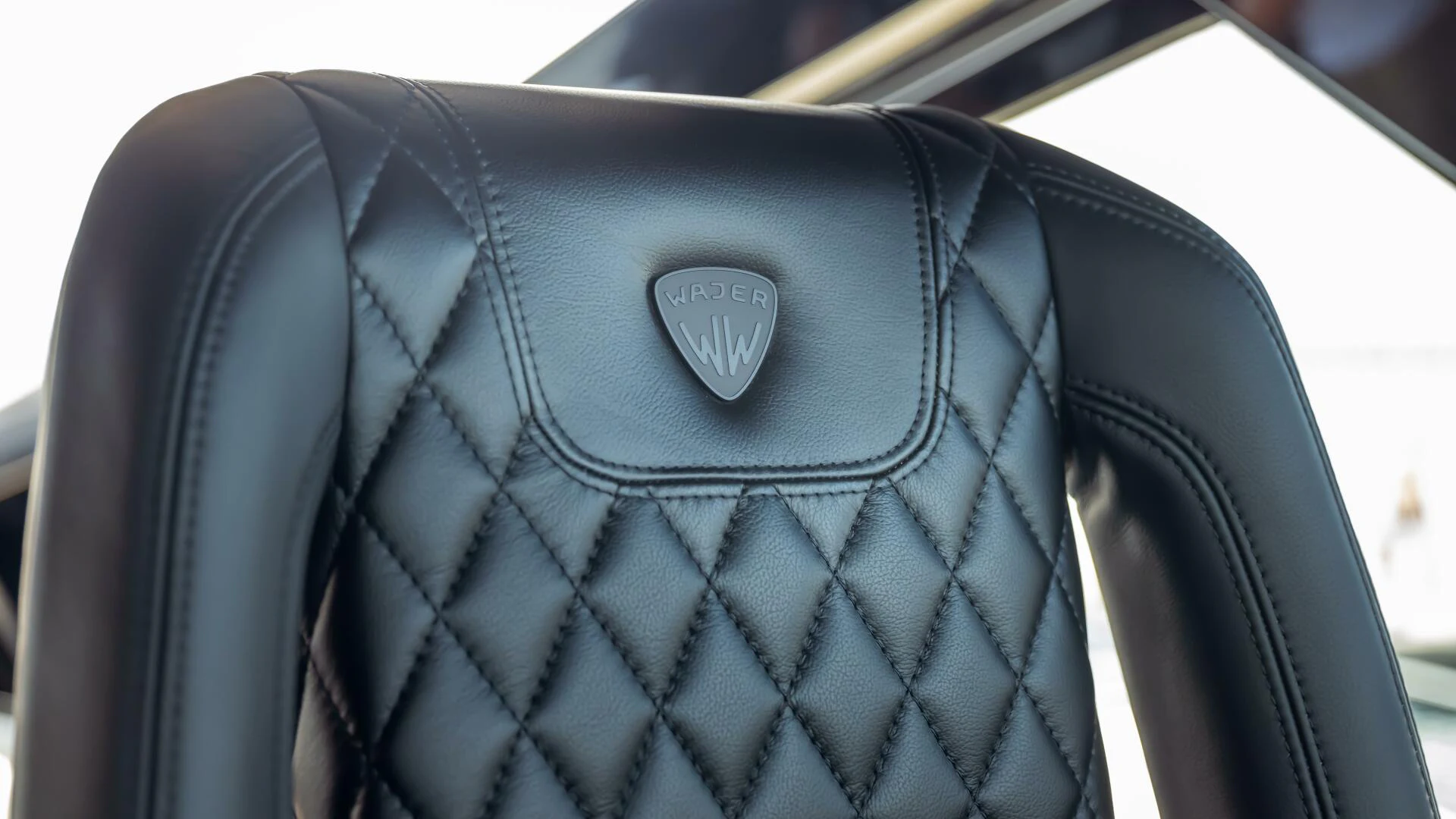a black car hood aboard FELLOWSHIP II Yacht for Sale
