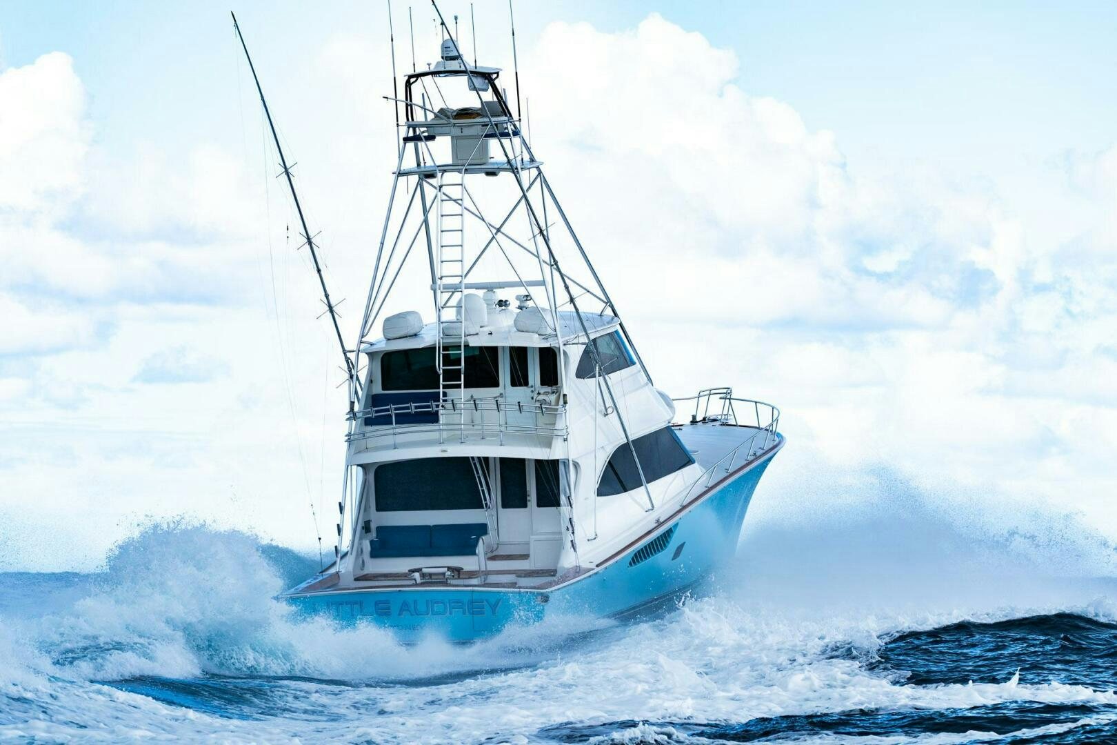 a boat on the water aboard LITTLE AUDREY Yacht for Sale