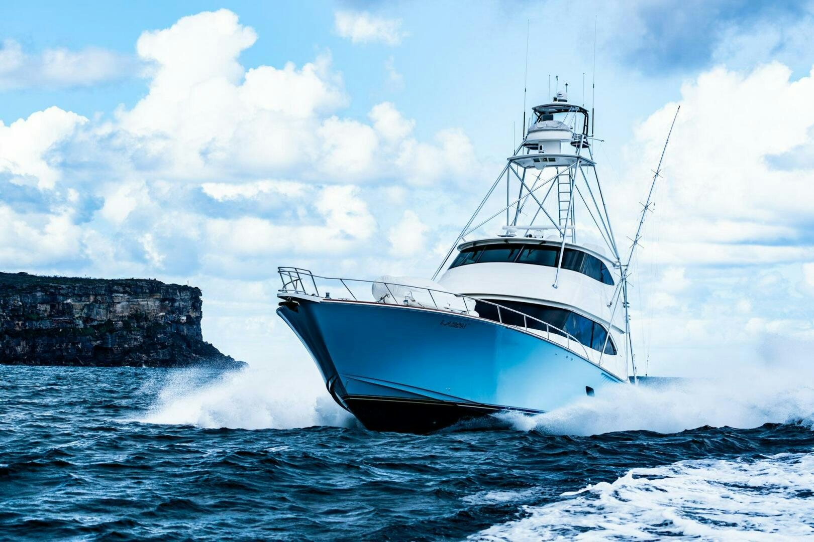 a boat on the water aboard LITTLE AUDREY Yacht for Sale