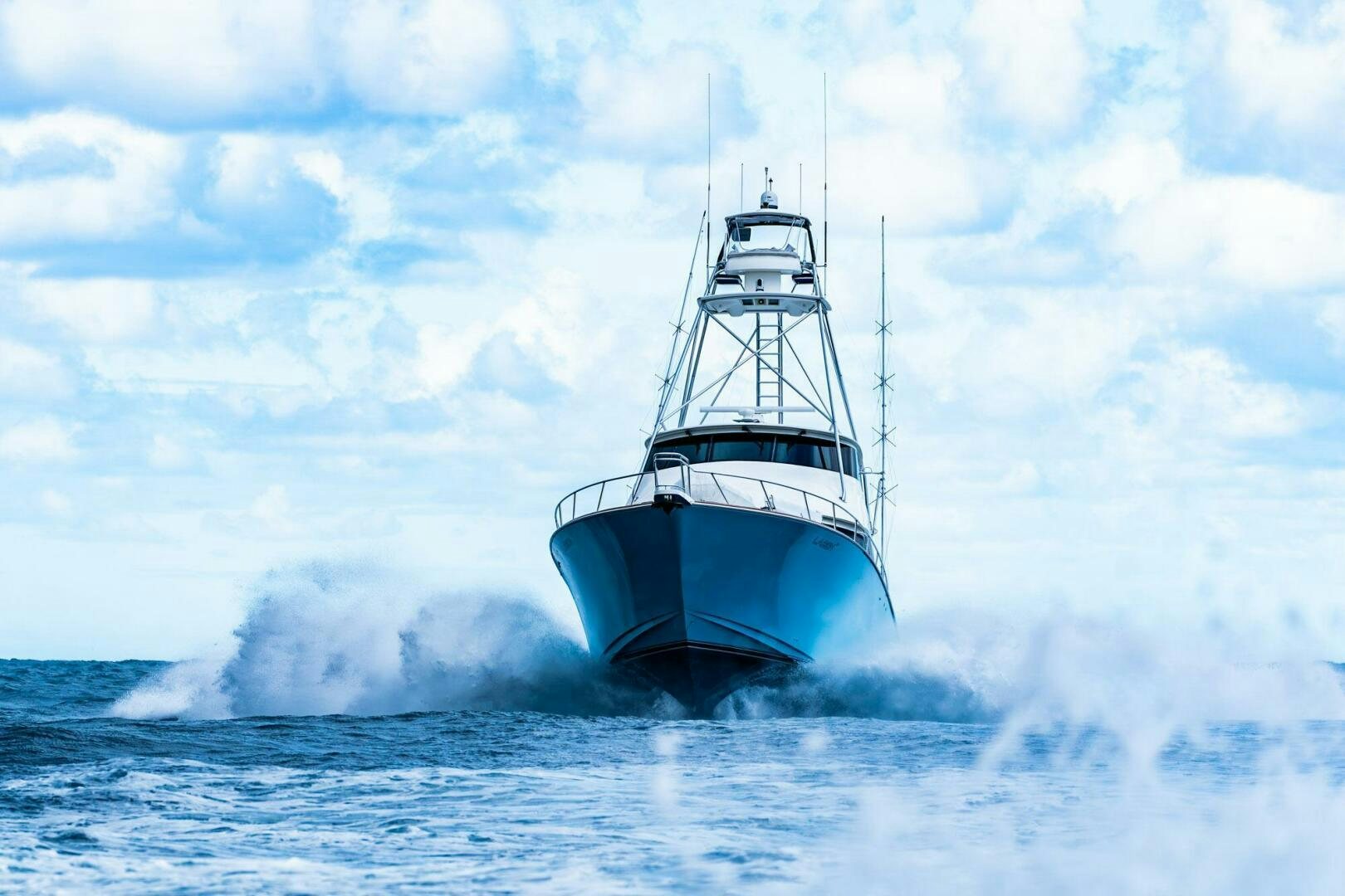 a boat in the water aboard LITTLE AUDREY Yacht for Sale