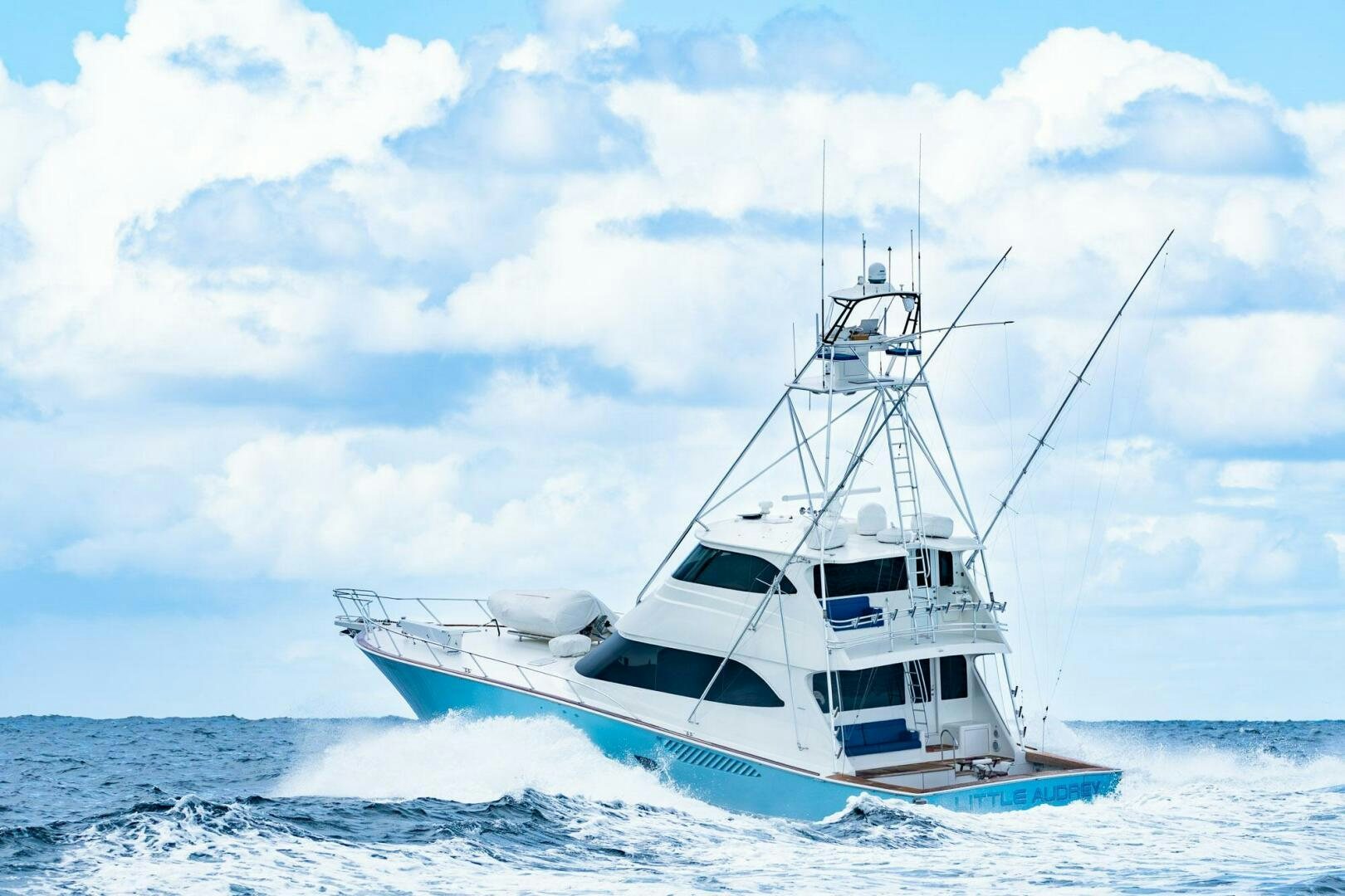 a boat in the water aboard LITTLE AUDREY Yacht for Sale