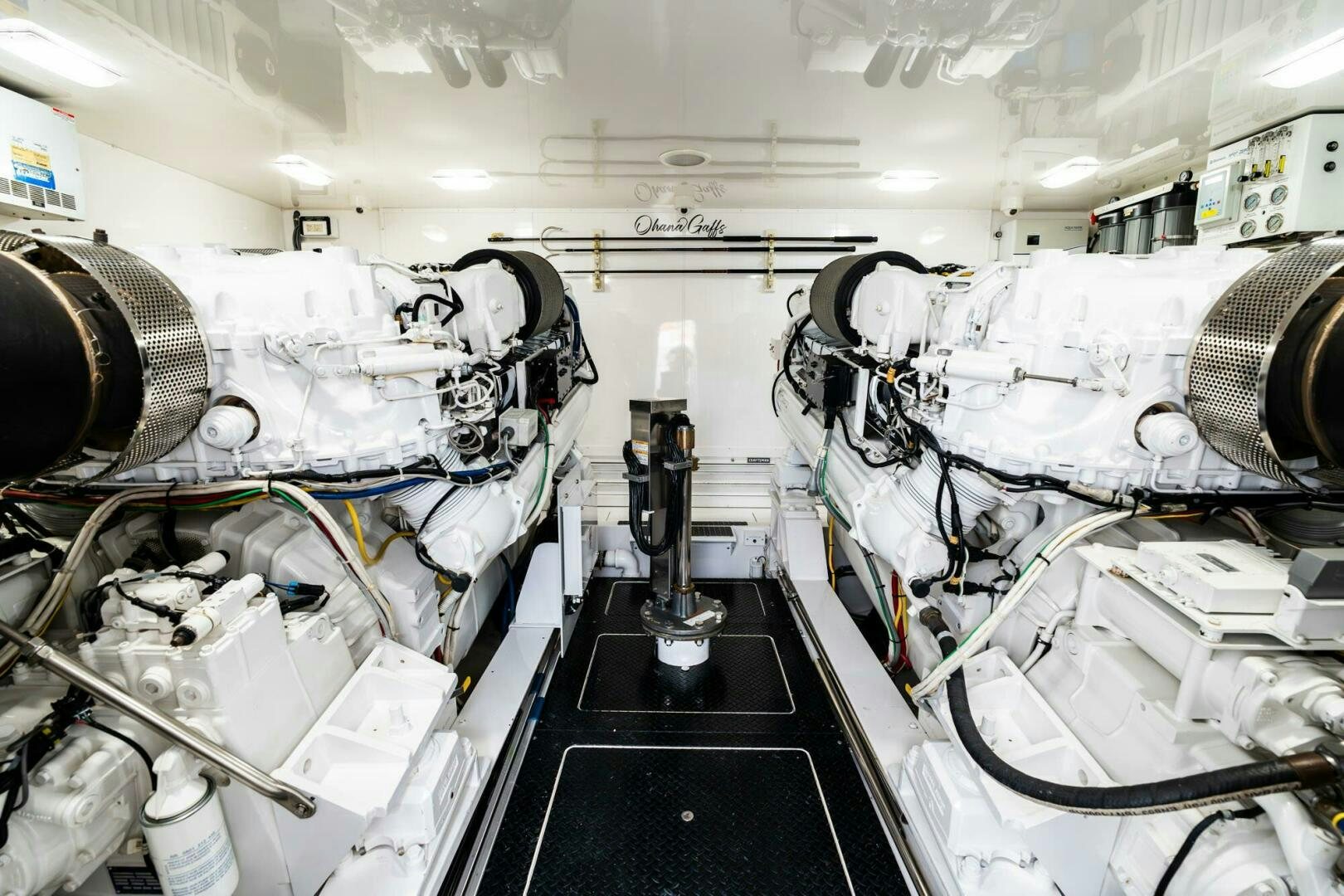 a room with machinery aboard LITTLE AUDREY Yacht for Sale