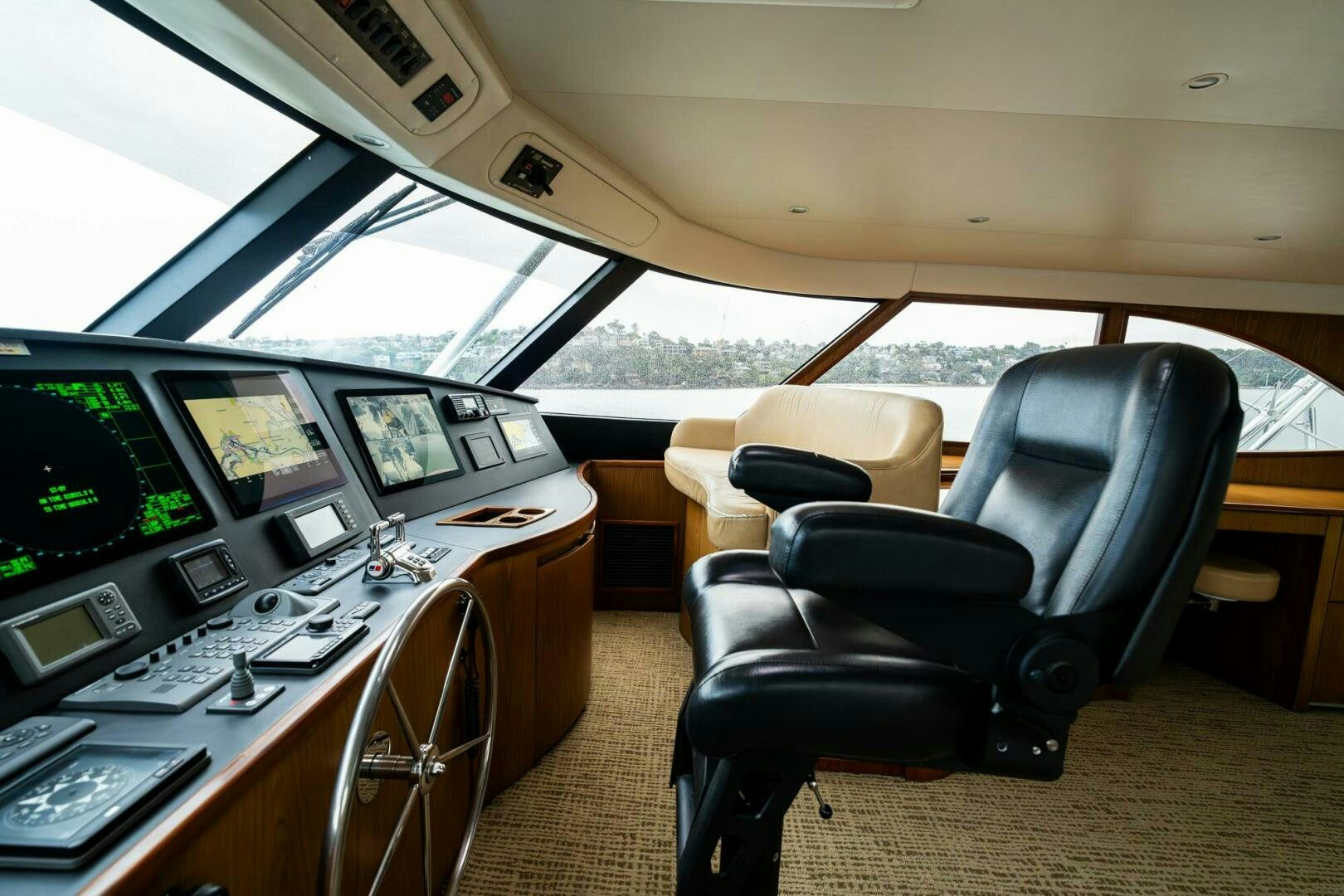 inside of a vehicle with computers aboard LITTLE AUDREY Yacht for Sale