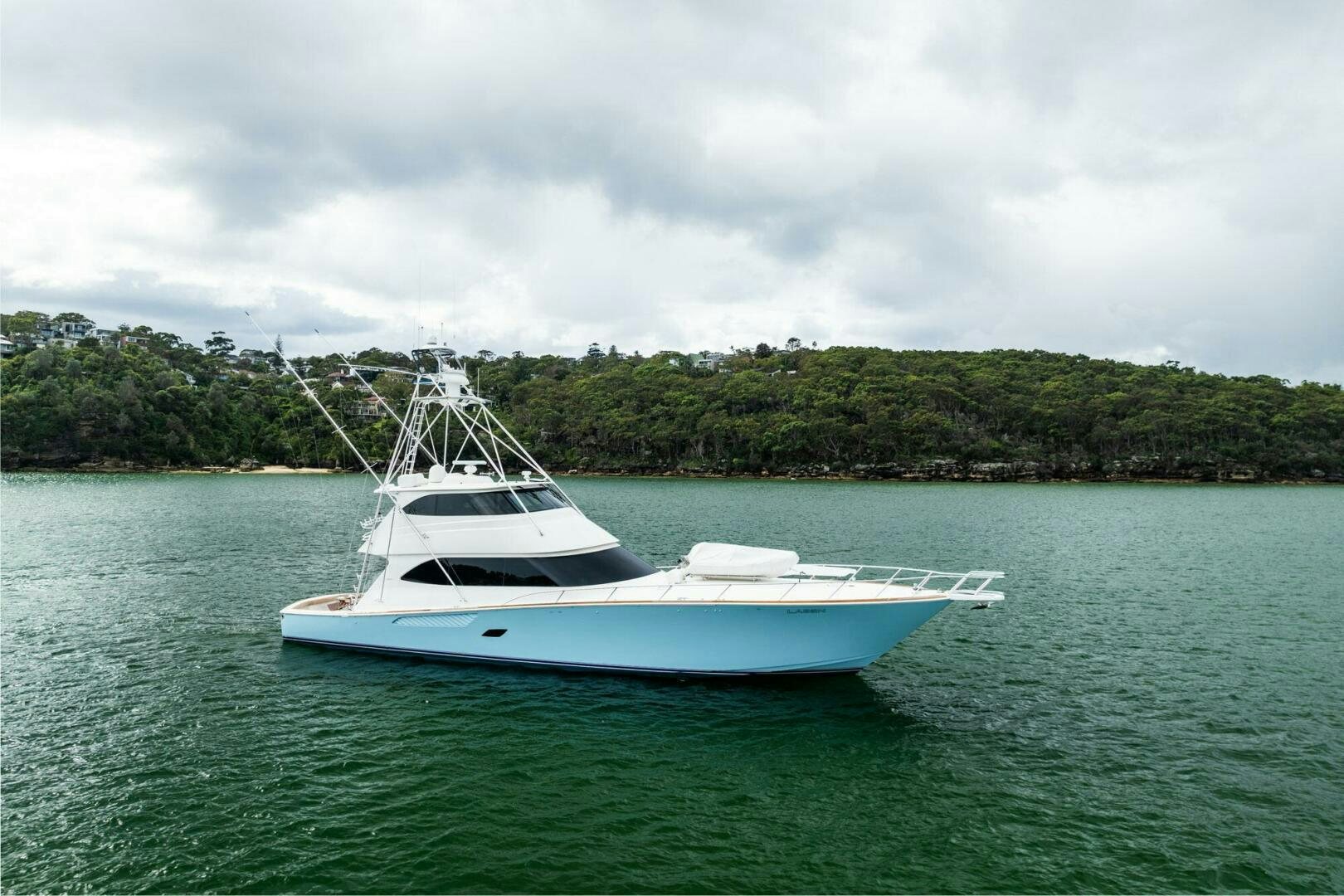 a boat in the water aboard LITTLE AUDREY Yacht for Sale