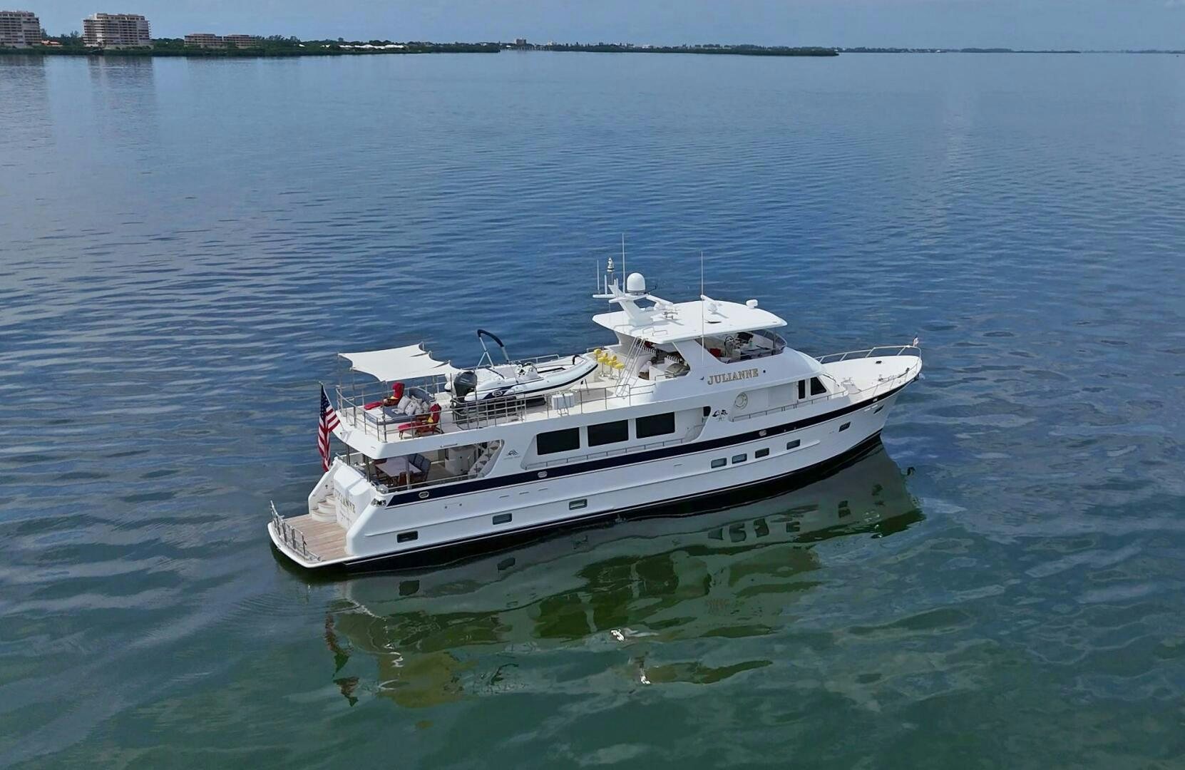 a boat in the water aboard JULIANNE Yacht for Sale