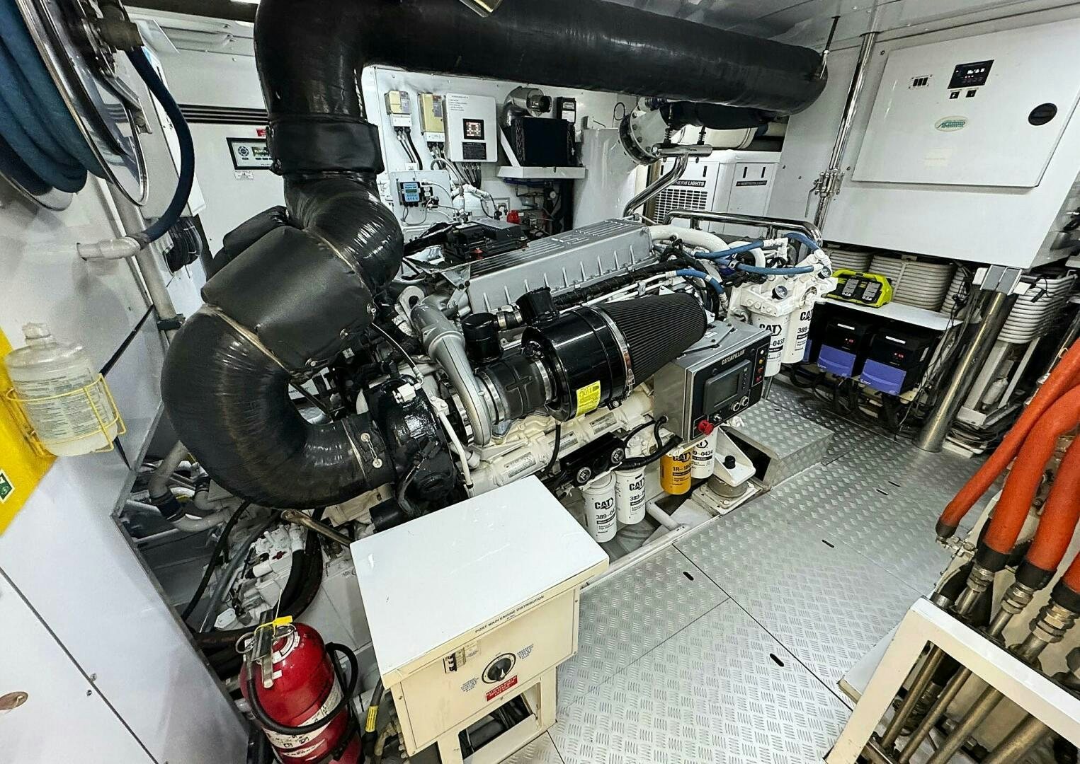 a machine with a large black seat aboard ZEXPLORER Yacht for Sale