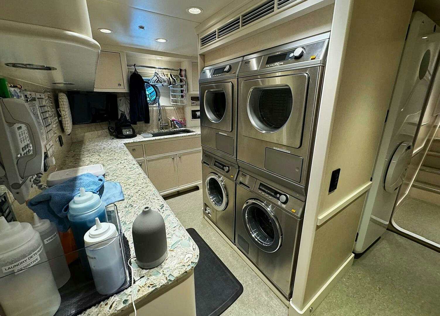 a large machine in a room aboard ZEXPLORER Yacht for Sale