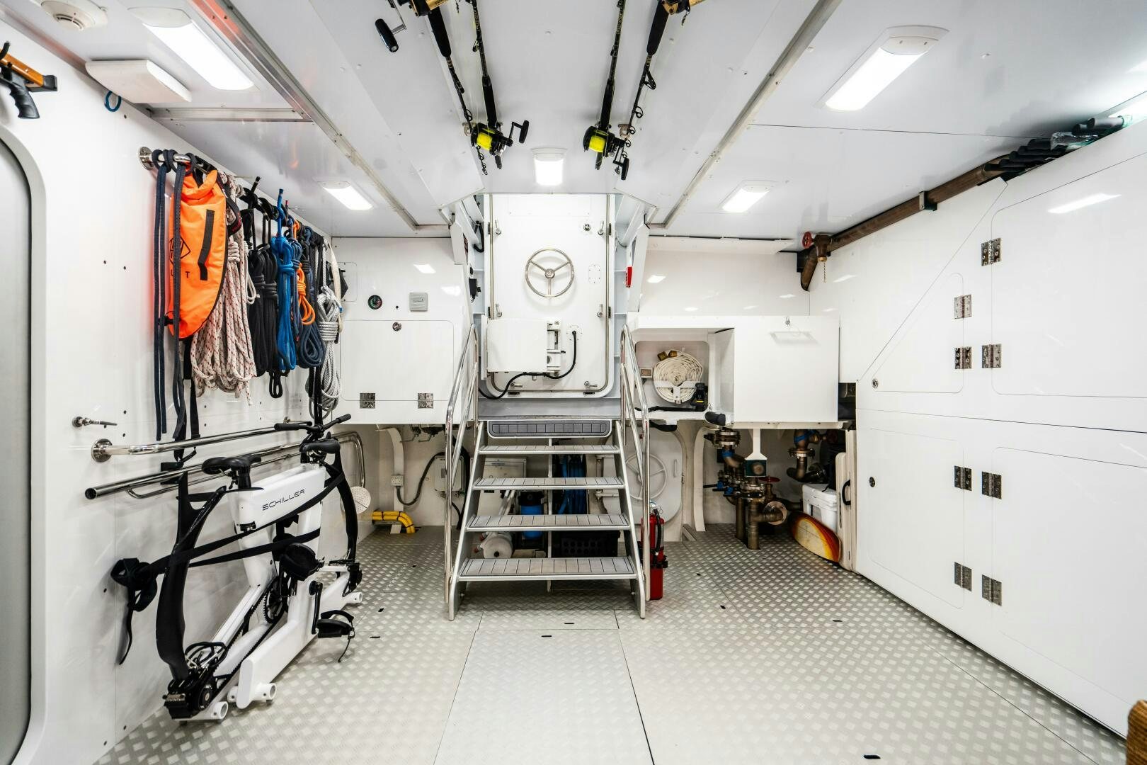 a machine inside a room aboard ZEXPLORER Yacht for Sale