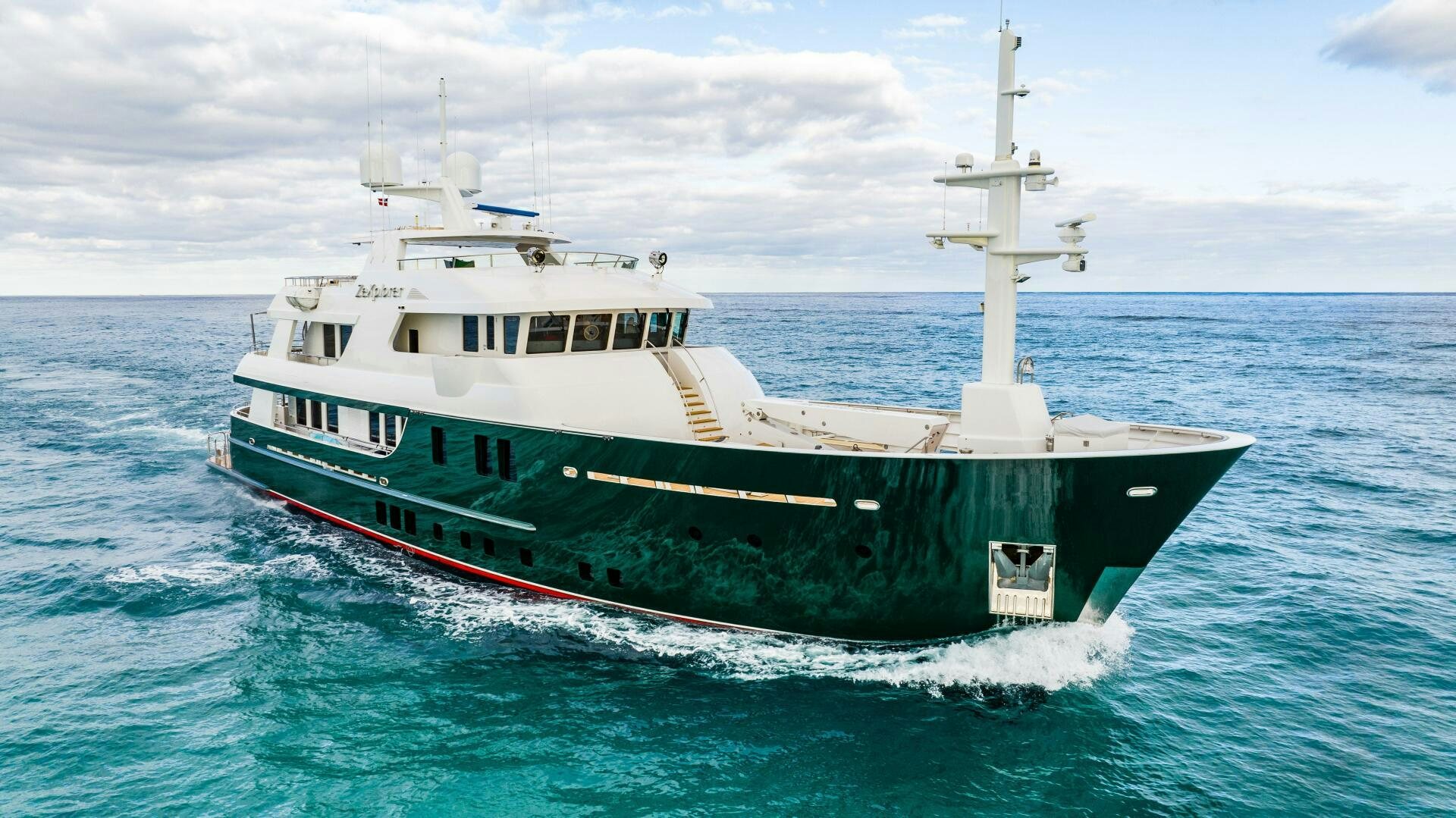 a boat in the water aboard ZEXPLORER Yacht for Sale