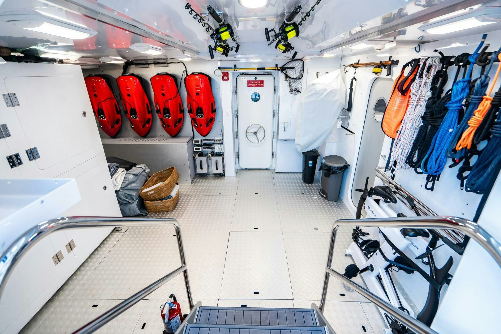 inside of a vehicle aboard ZEXPLORER Yacht for Sale