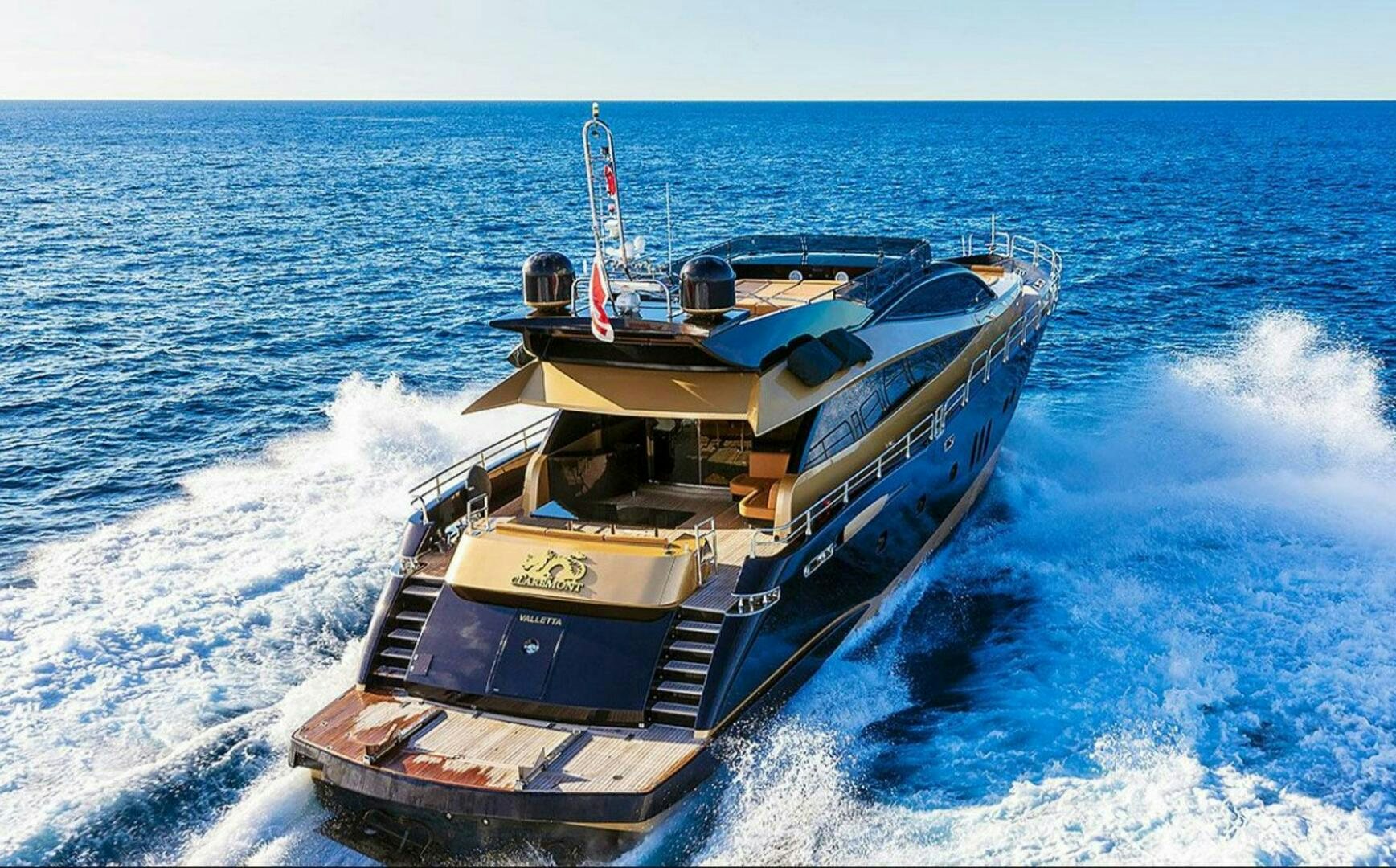 a boat on the water aboard CLAREMONT Yacht for Sale