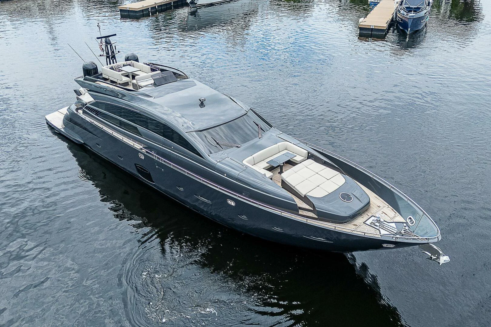 a boat on the water aboard COAL BLOODED Yacht for Sale