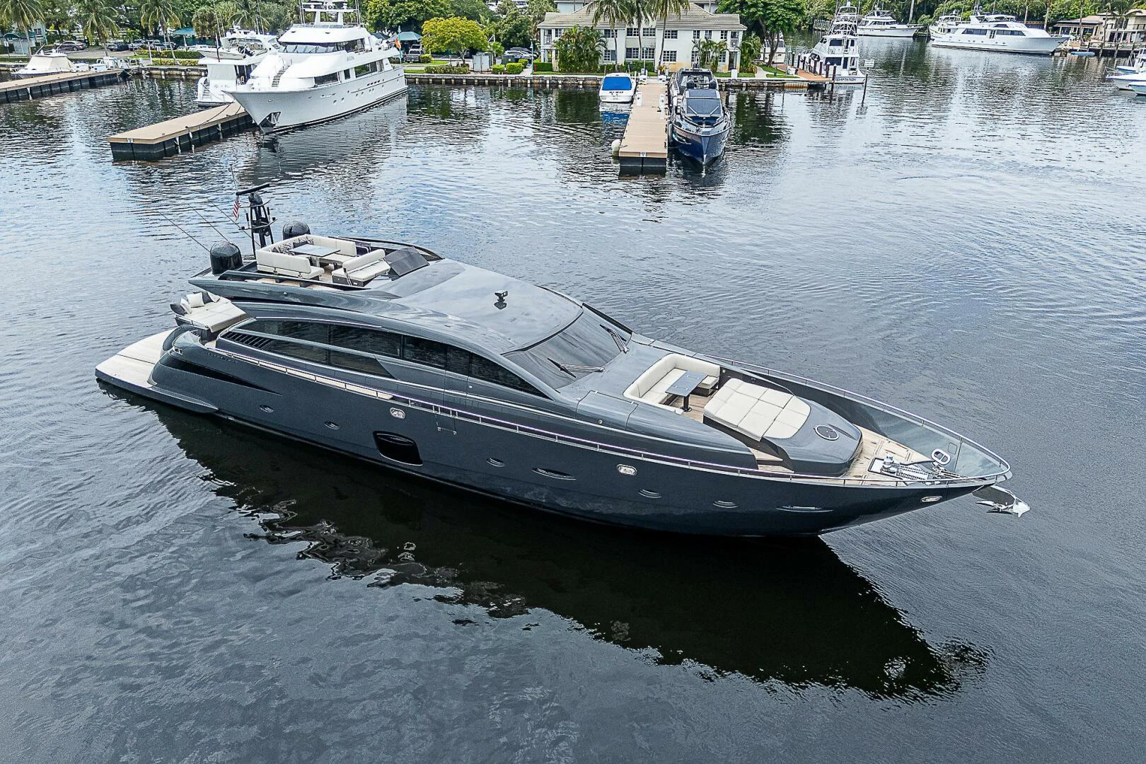 a boat on the water aboard COAL BLOODED Yacht for Sale