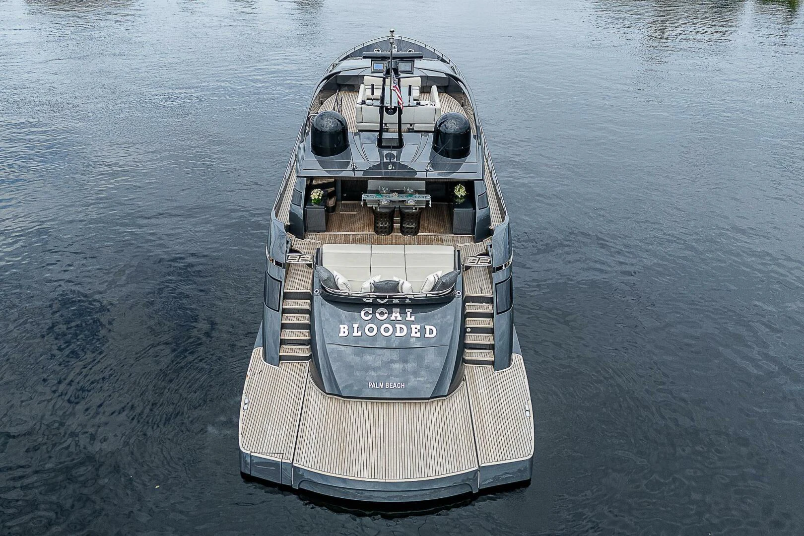 a boat on the water aboard COAL BLOODED Yacht for Sale