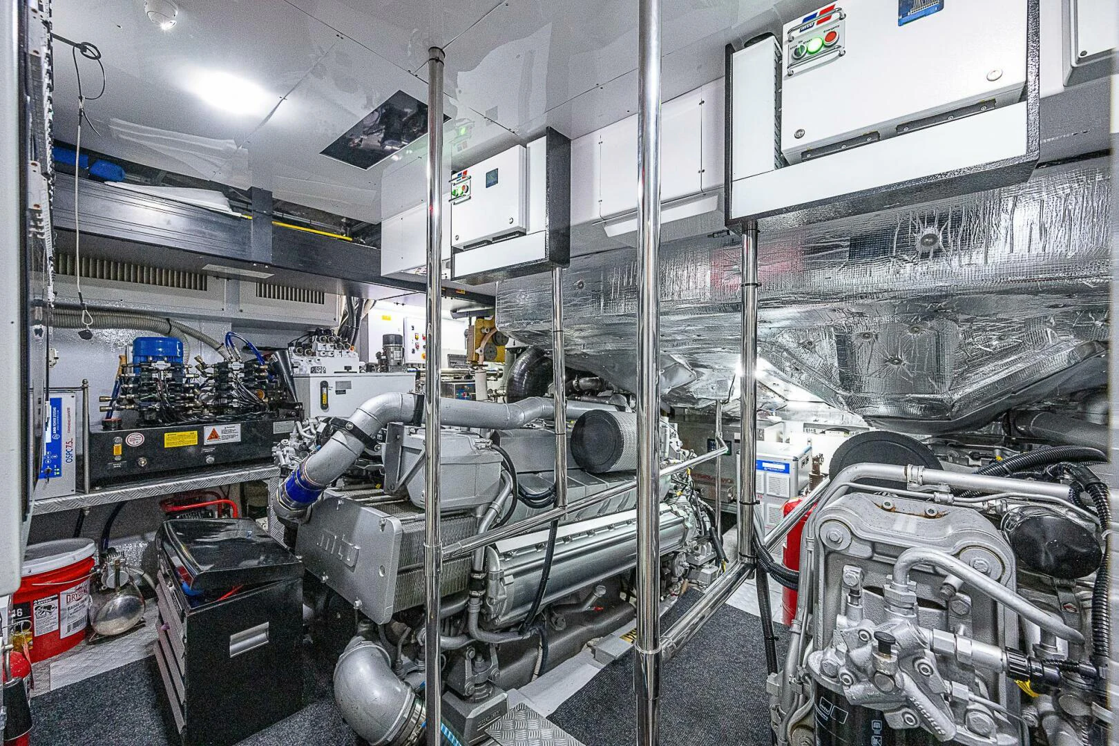 a room with machinery aboard COAL BLOODED Yacht for Sale