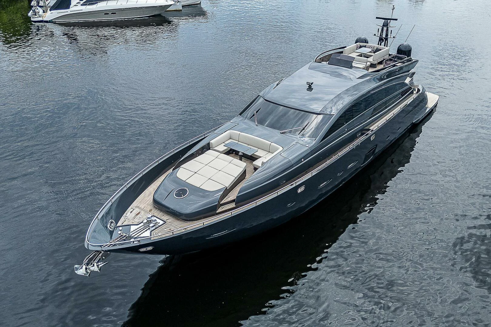 a boat on the water aboard COAL BLOODED Yacht for Sale
