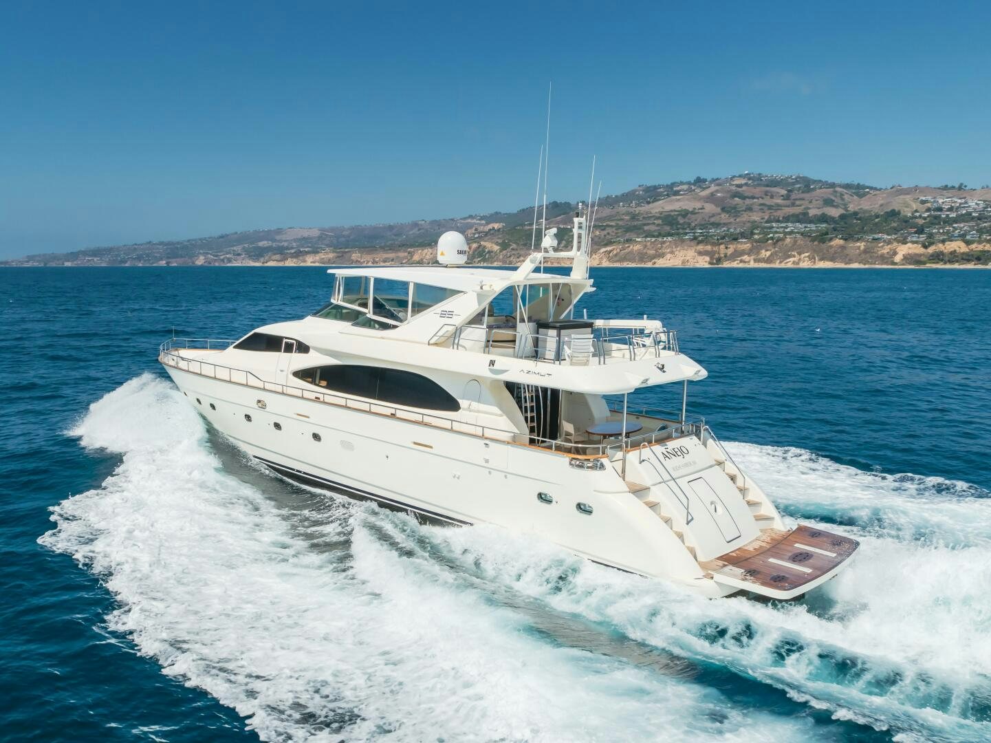 a boat on the water aboard ANEJO Yacht for Sale