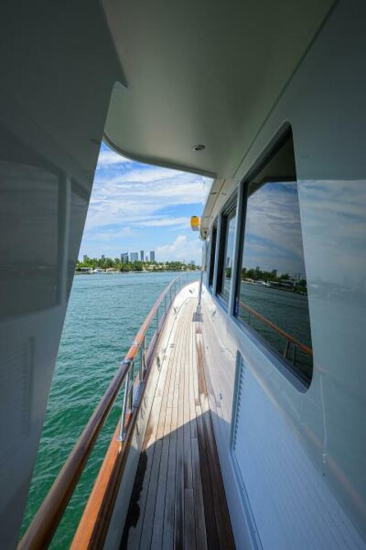 a boat on the water aboard ELECTRA Yacht for Sale