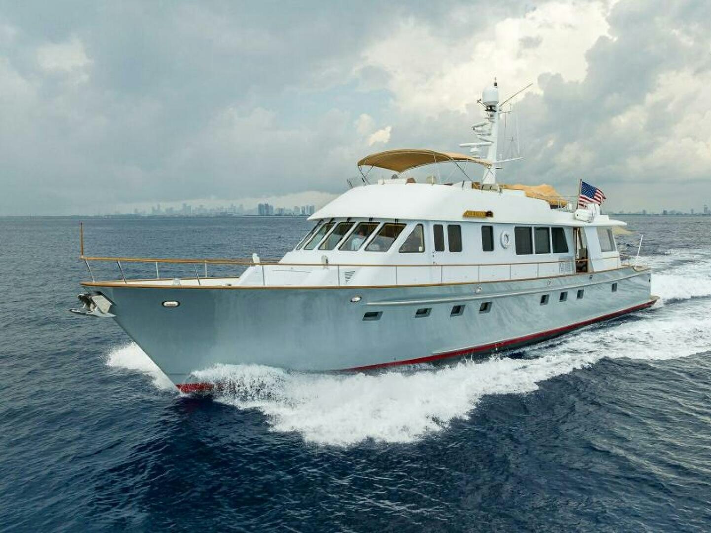a boat on the water aboard ELECTRA Yacht for Sale