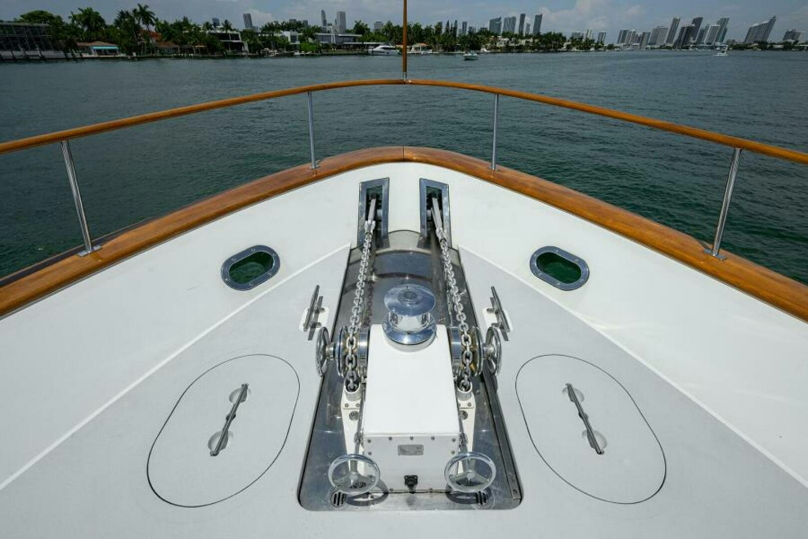 a cockpit of a plane aboard ELECTRA Yacht for Sale
