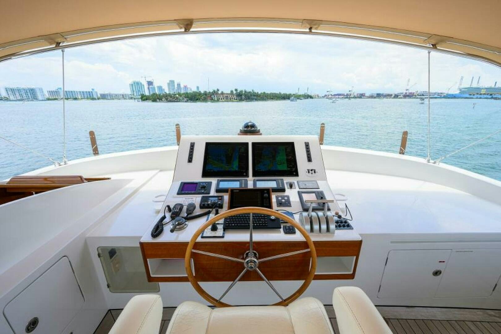 the inside of a boat aboard ELECTRA Yacht for Sale