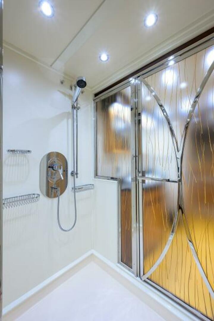 a mirror on a wall aboard ELECTRA Yacht for Sale