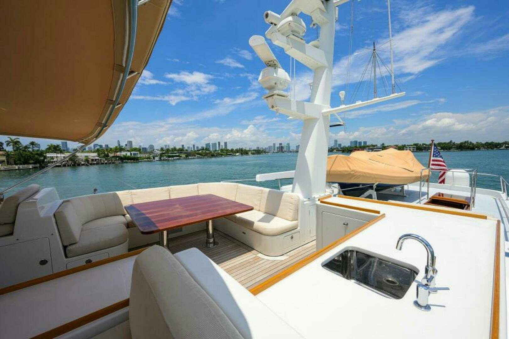 a boat on the water aboard ELECTRA Yacht for Sale