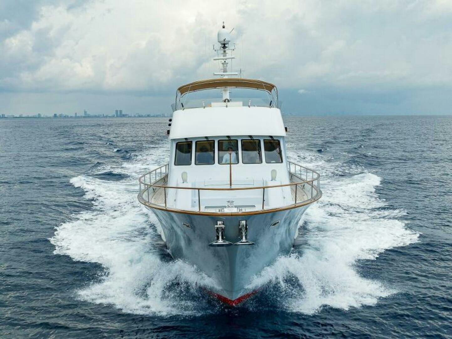 a boat on the water aboard ELECTRA Yacht for Sale