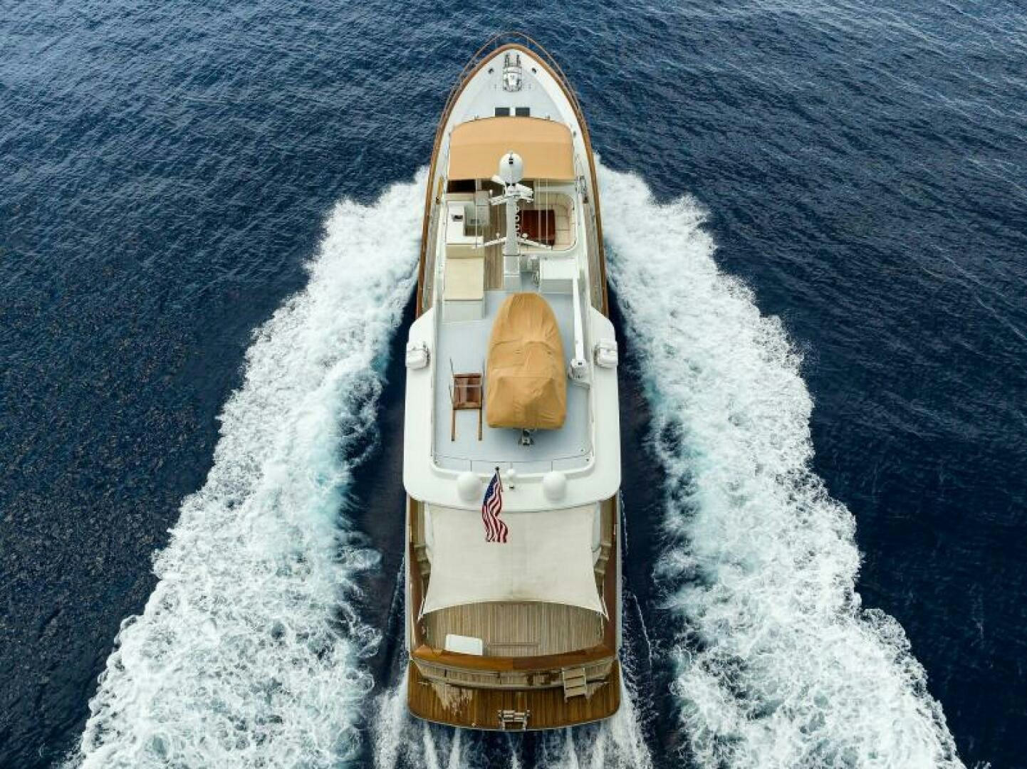 a space shuttle on a snowy surface aboard ELECTRA Yacht for Sale