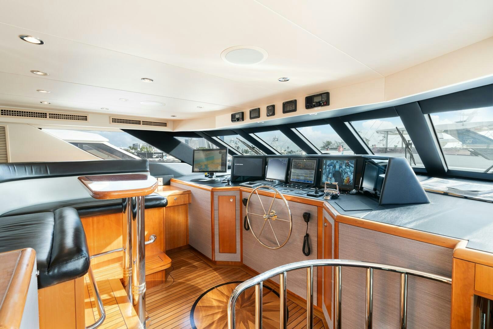 a room with many computers aboard INEVITABLE Yacht for Sale