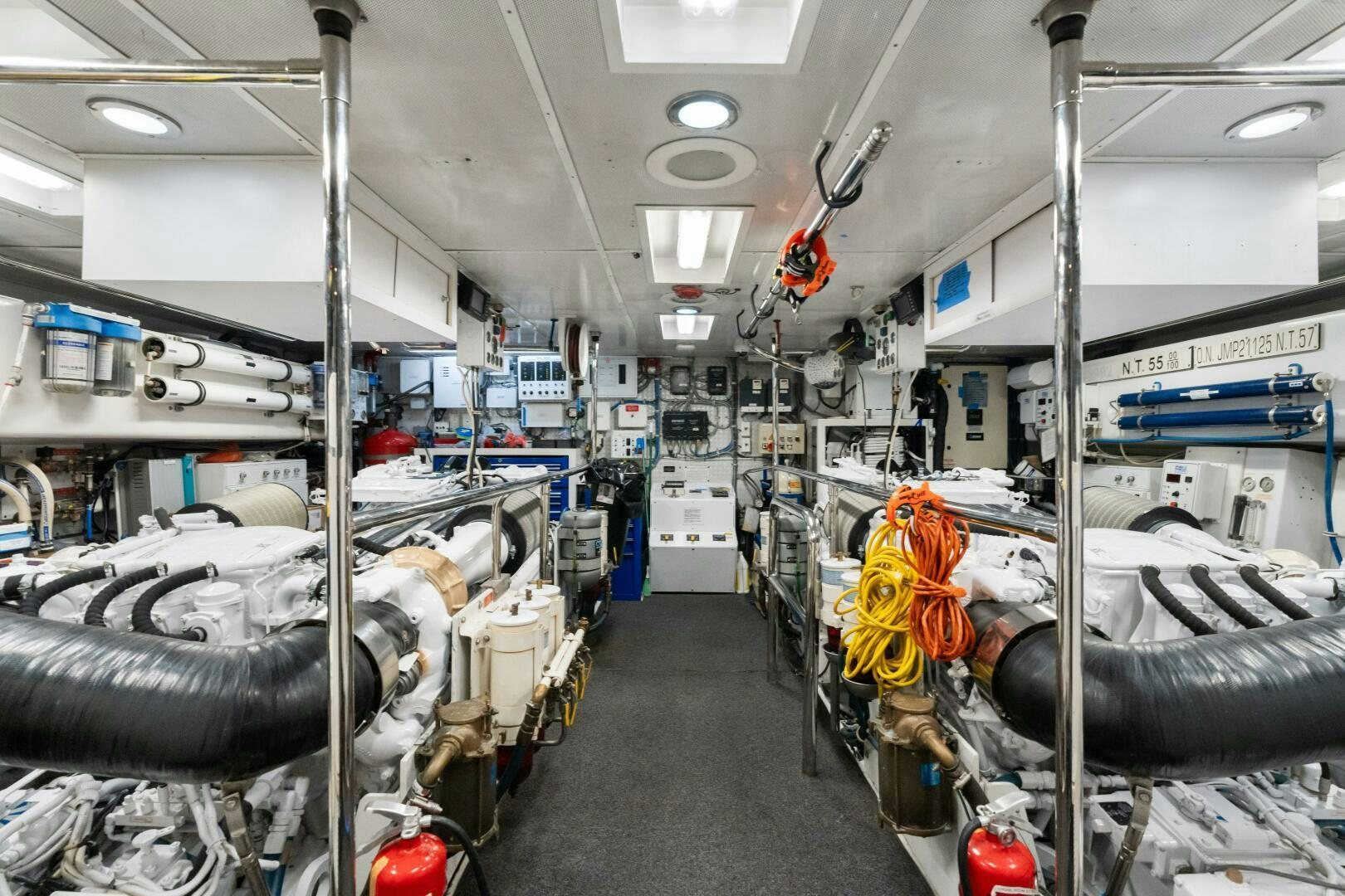a room full of equipment aboard INEVITABLE Yacht for Sale