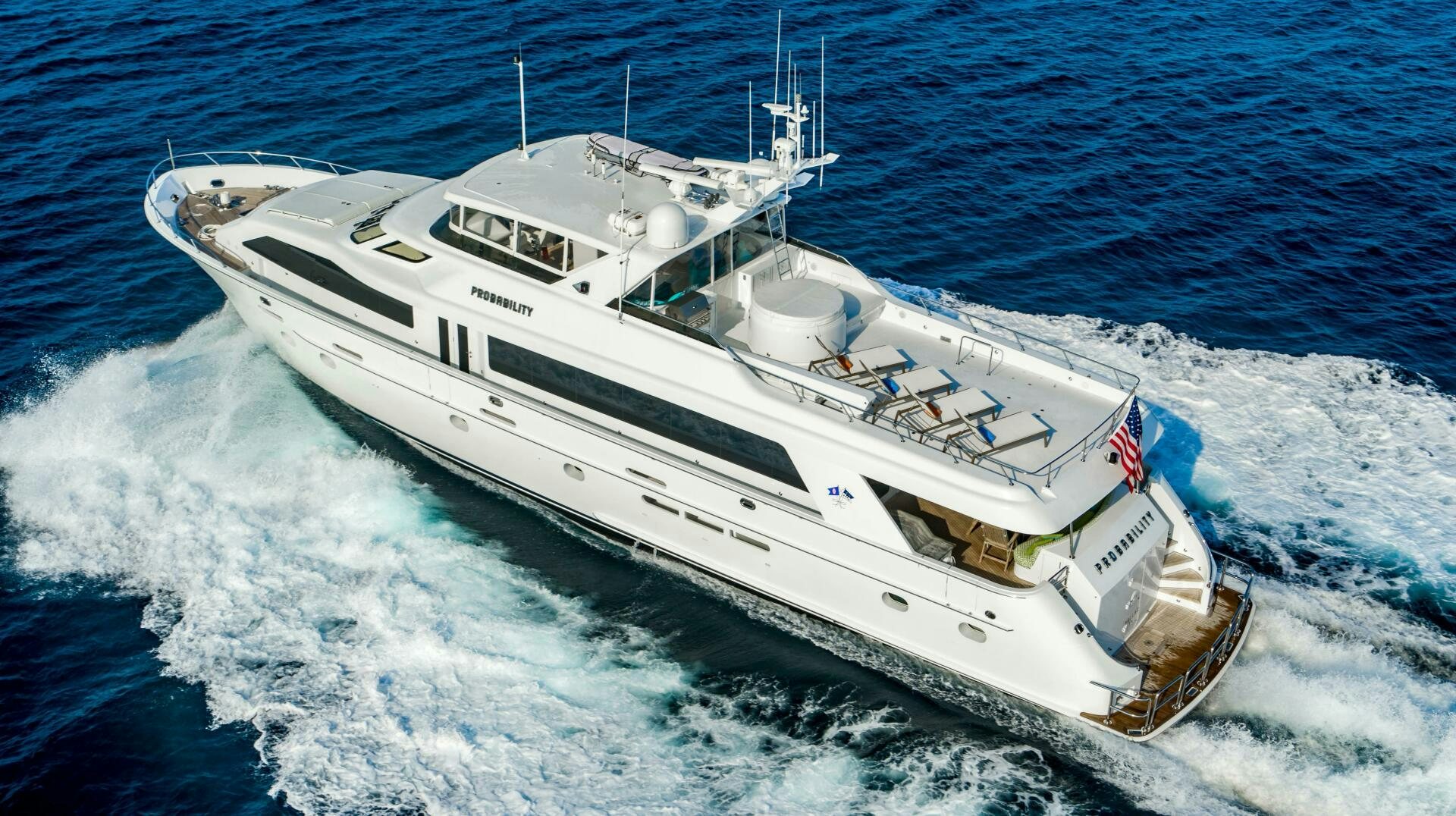 a ship on the water aboard INEVITABLE Yacht for Sale