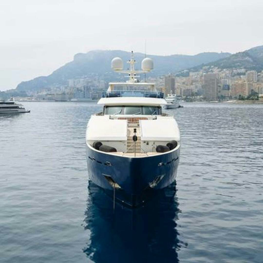a boat in the water aboard IRAMA Yacht for Sale