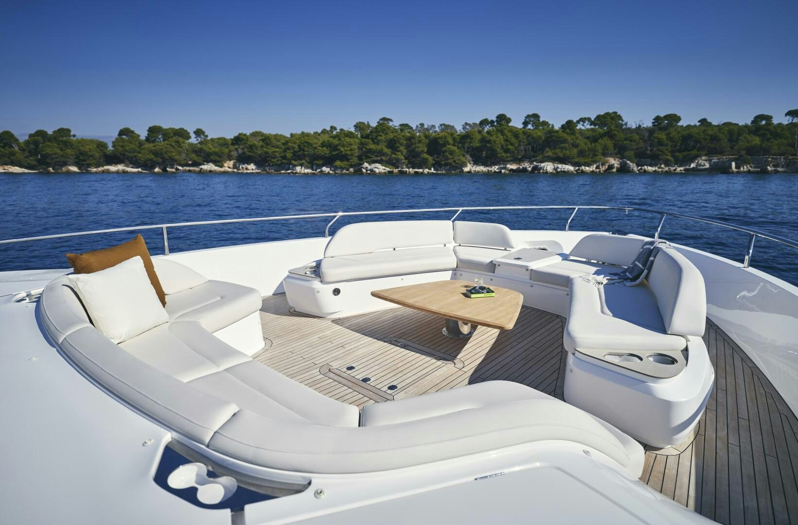 a boat on the water aboard PRINCESS Y80 Yacht for Sale