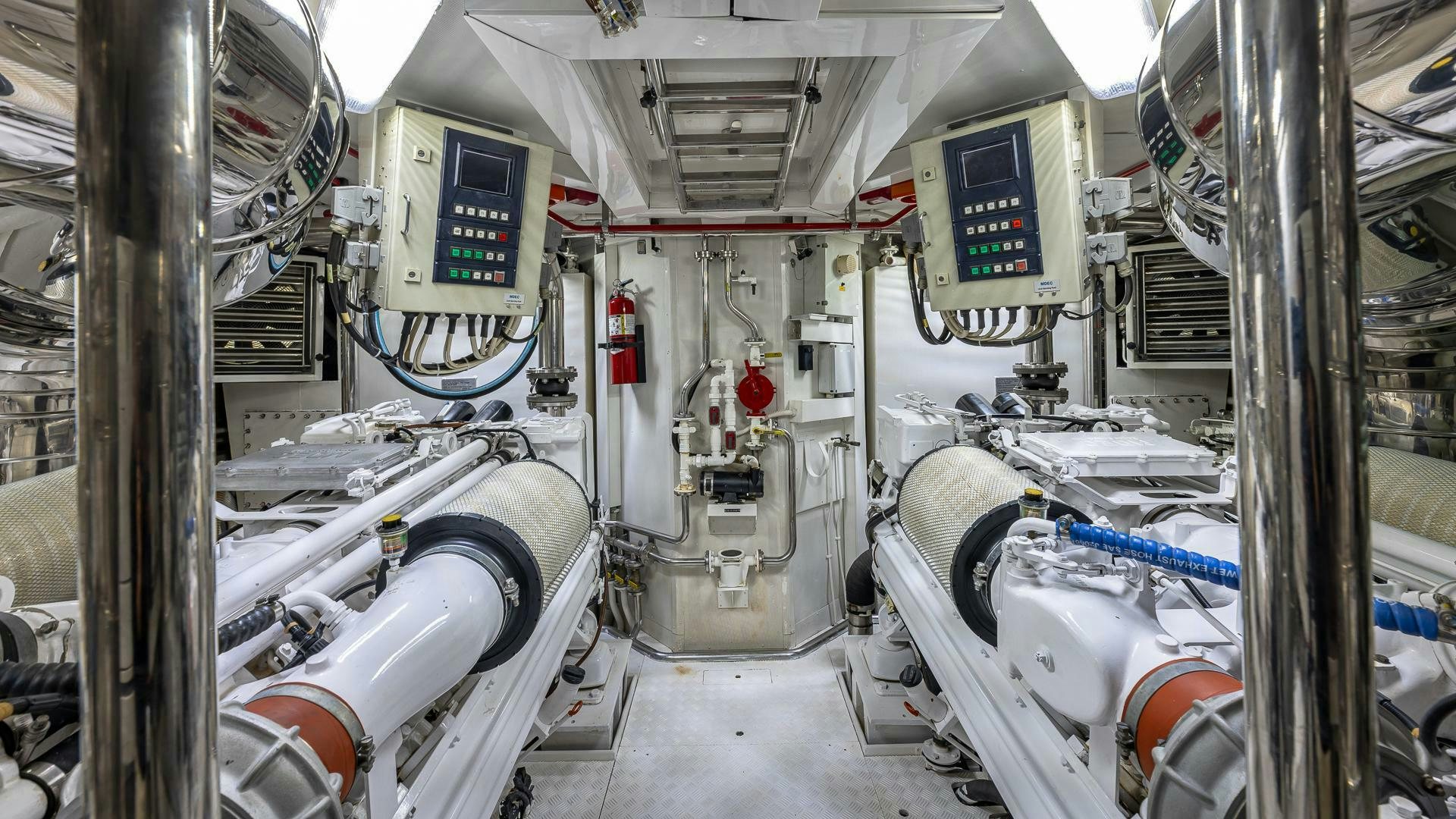 a machine in a room aboard 100 AZIMUT JUMBO Yacht for Sale