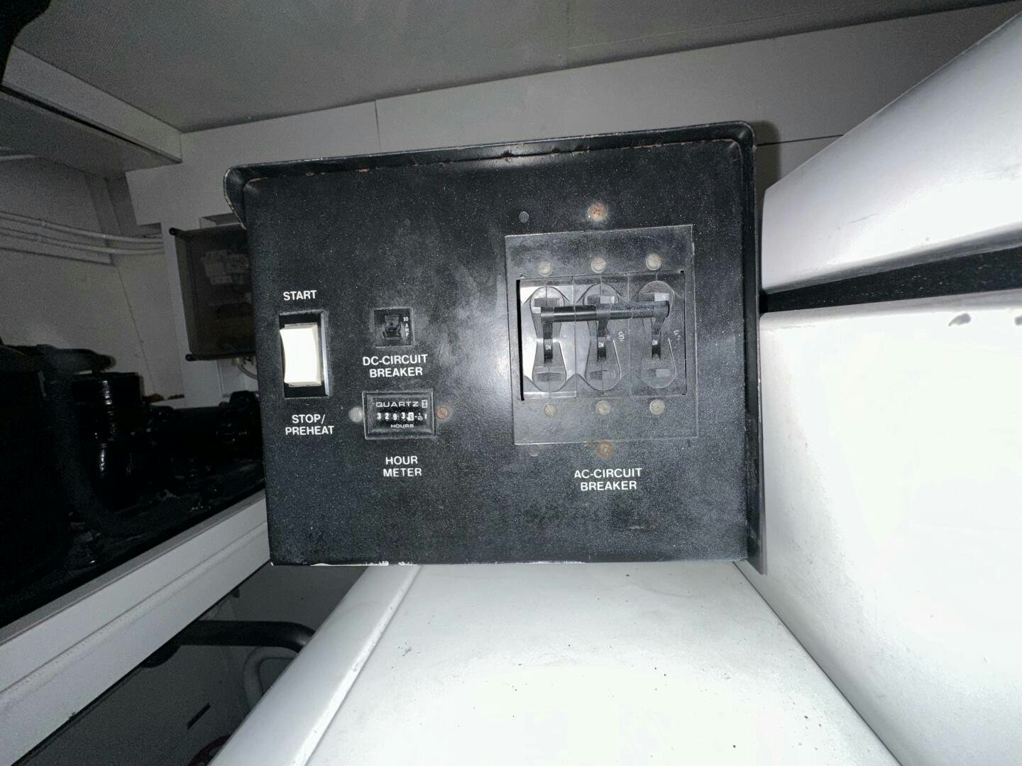 a black rectangular object with a screen aboard 100 AZIMUT JUMBO Yacht for Sale
