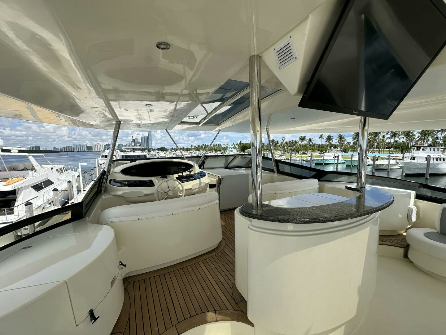 a boat on a deck aboard 100 AZIMUT JUMBO Yacht for Sale