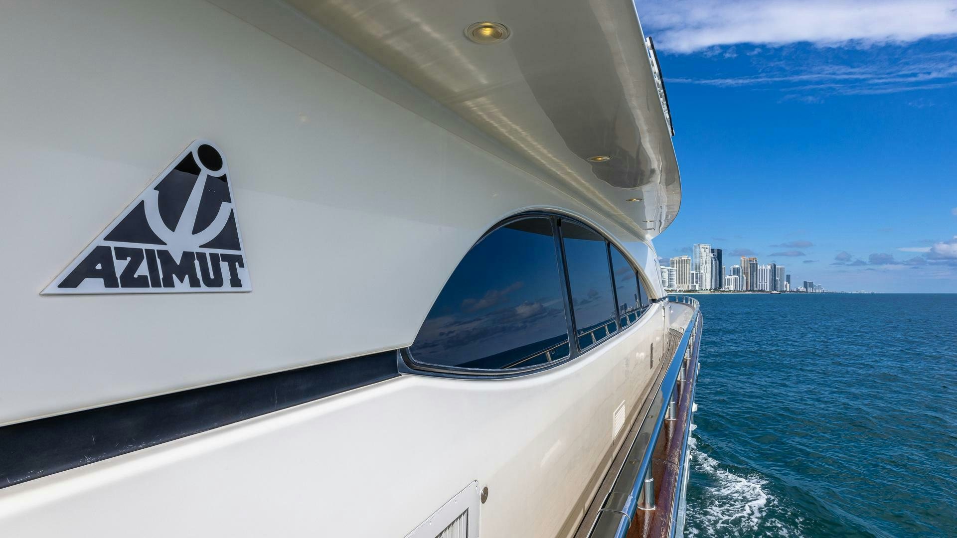 a boat on the water aboard 100 AZIMUT JUMBO Yacht for Sale