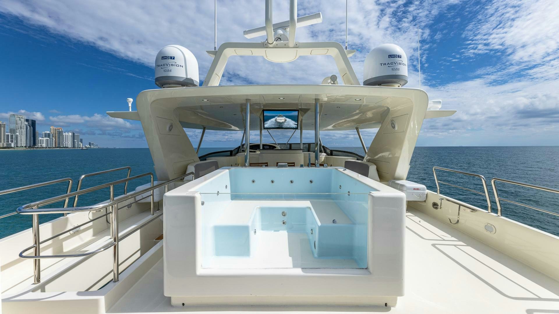 a boat on the water aboard 100 AZIMUT JUMBO Yacht for Sale