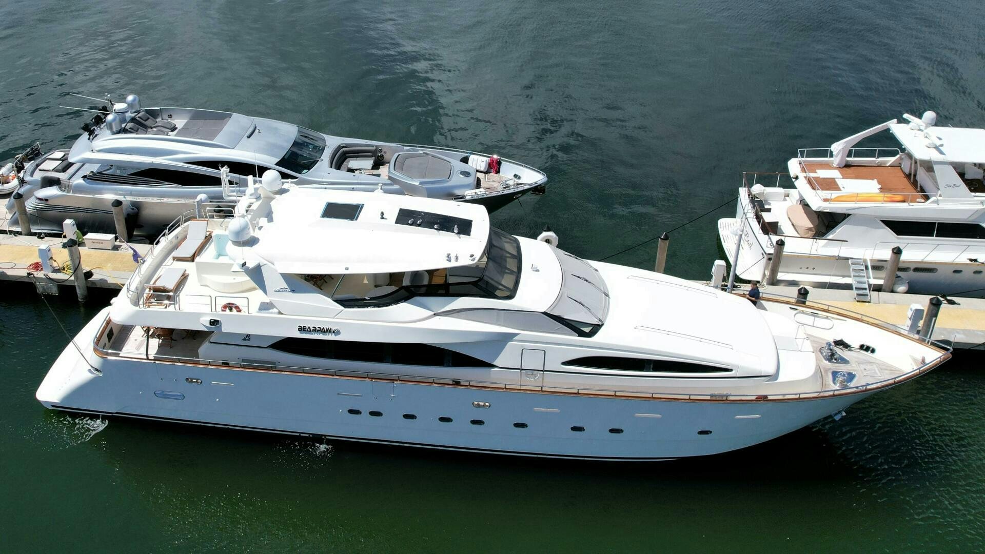 a group of boats in the water aboard 100 AZIMUT JUMBO Yacht for Sale