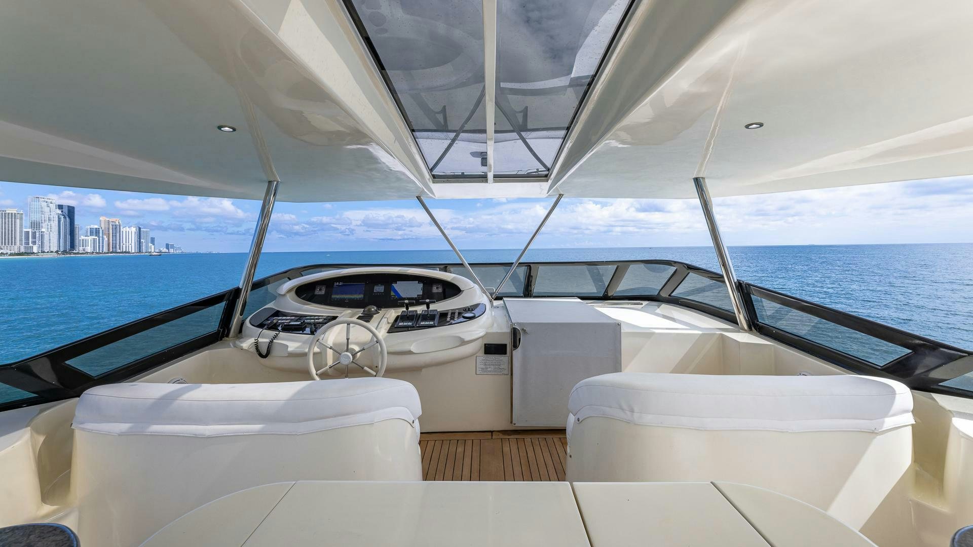 the inside of a boat aboard 100 AZIMUT JUMBO Yacht for Sale