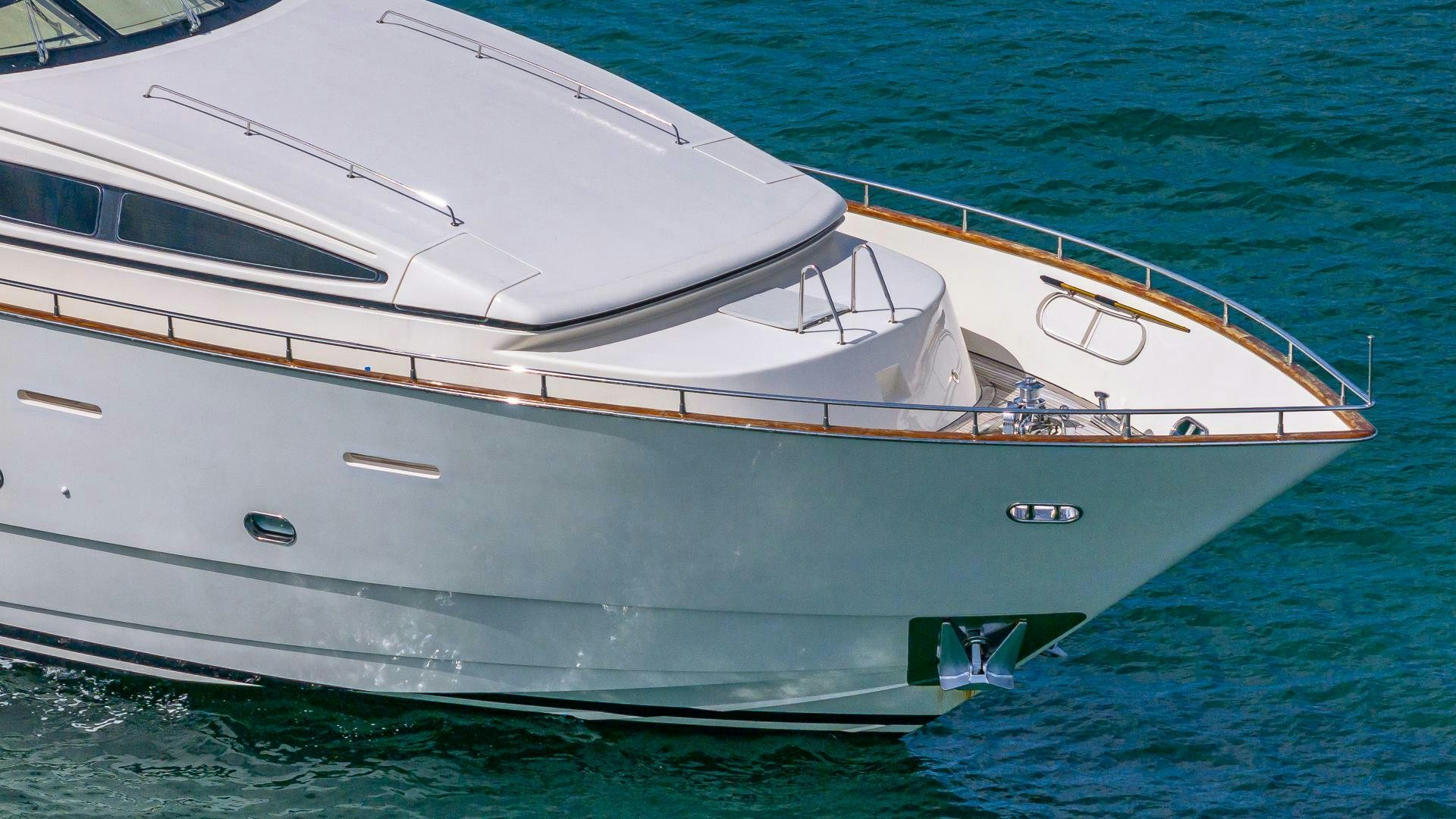 a white boat in the water aboard 100 AZIMUT JUMBO Yacht for Sale
