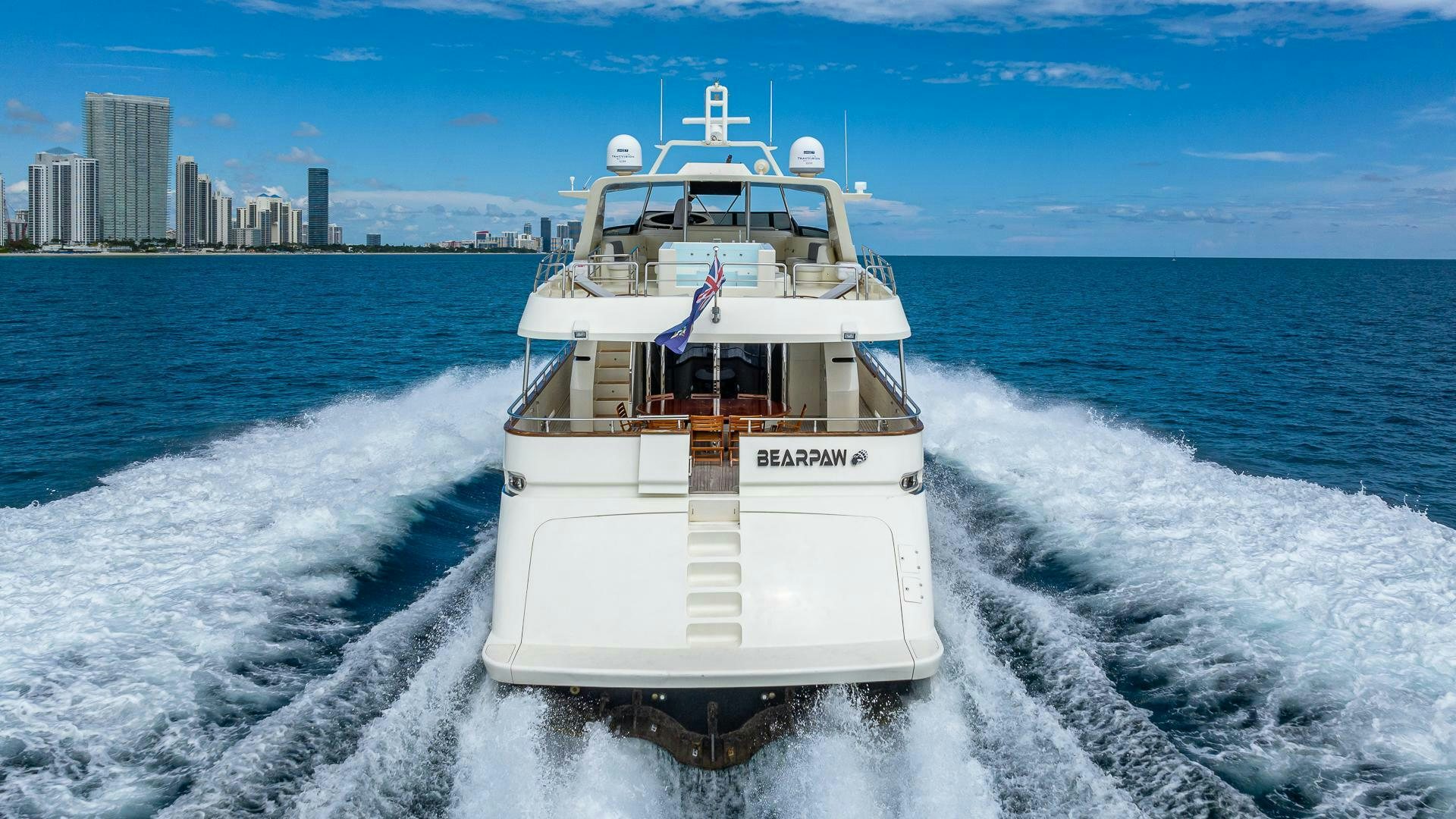 a boat on the water aboard 100 AZIMUT JUMBO Yacht for Sale