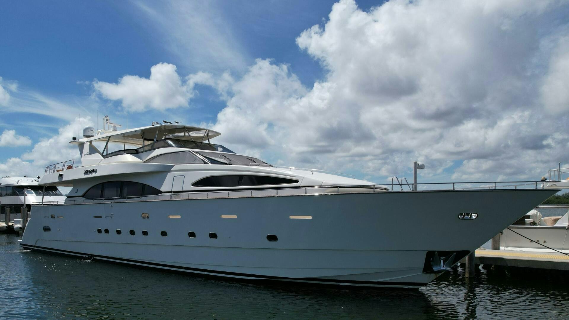 a large white yacht aboard 100 AZIMUT JUMBO Yacht for Sale